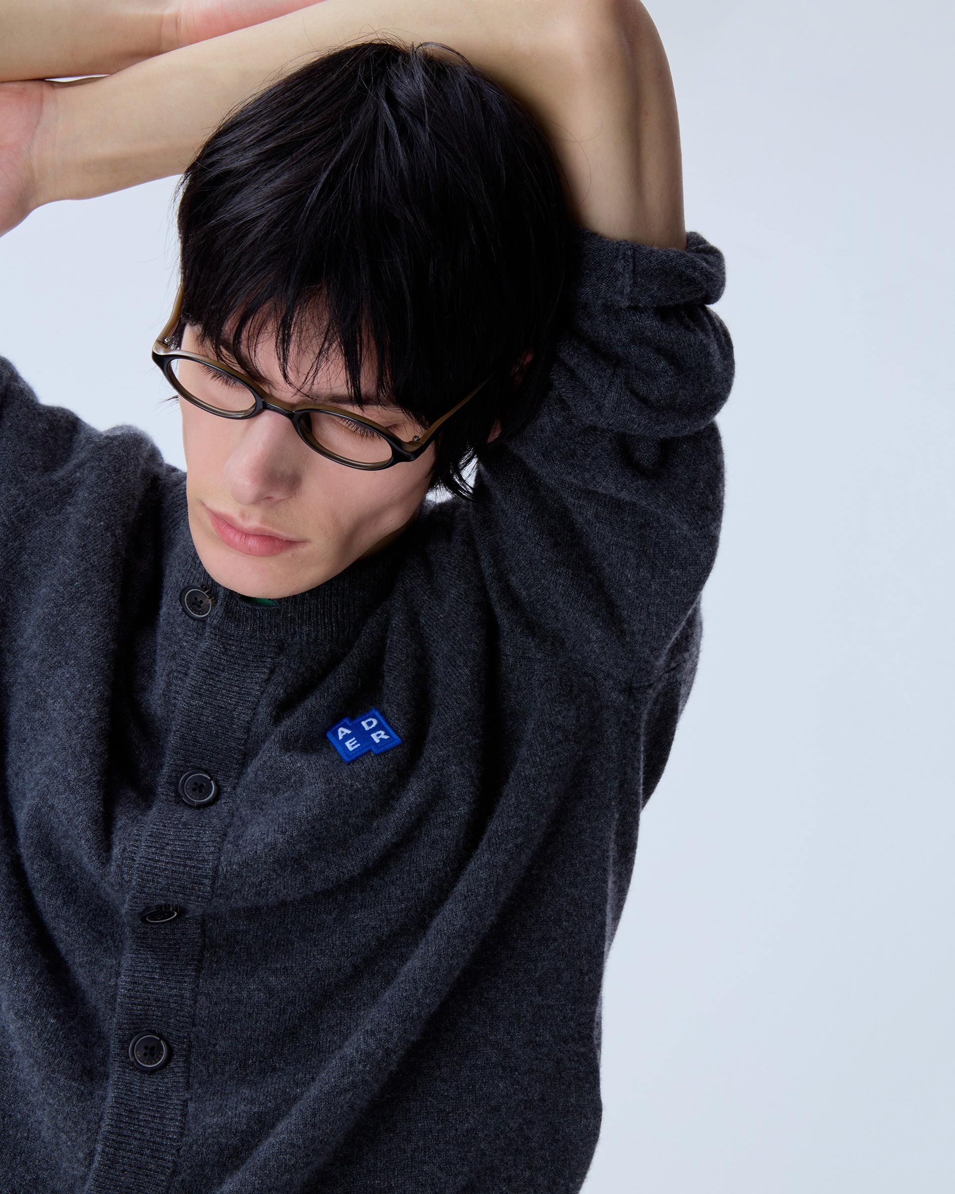 Ader Error - Sig; BL Tag cardigan 02 (Charcoal) product image 14 | TRAB K-Fashion Australia