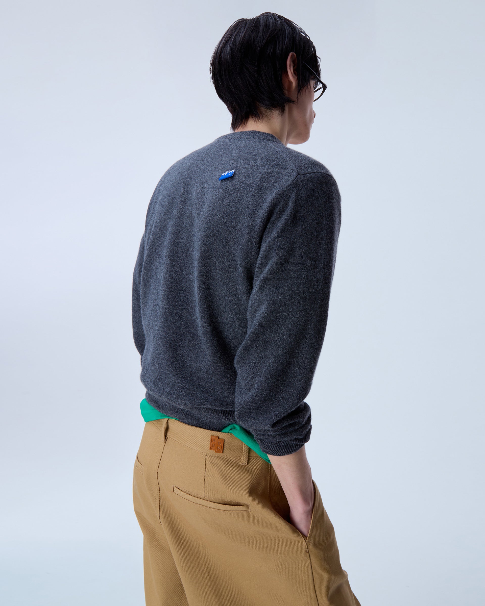 Ader Error - Sig; BL Tag cardigan 02 (Charcoal) product image 15 | TRAB K-Fashion Australia