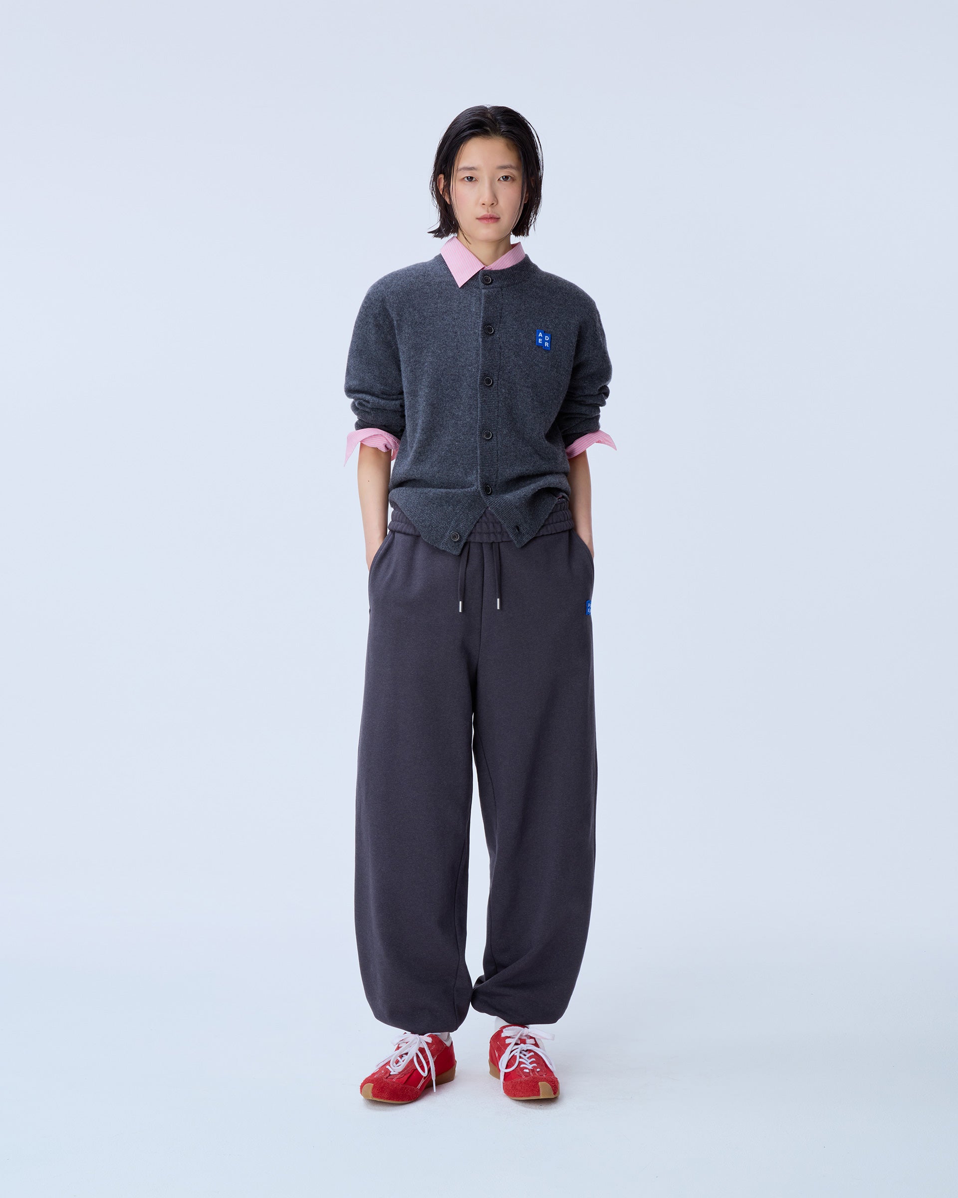 Ader Error - Sig; BL Tag cardigan 02 (Charcoal) product image 5 | TRAB K-Fashion Australia