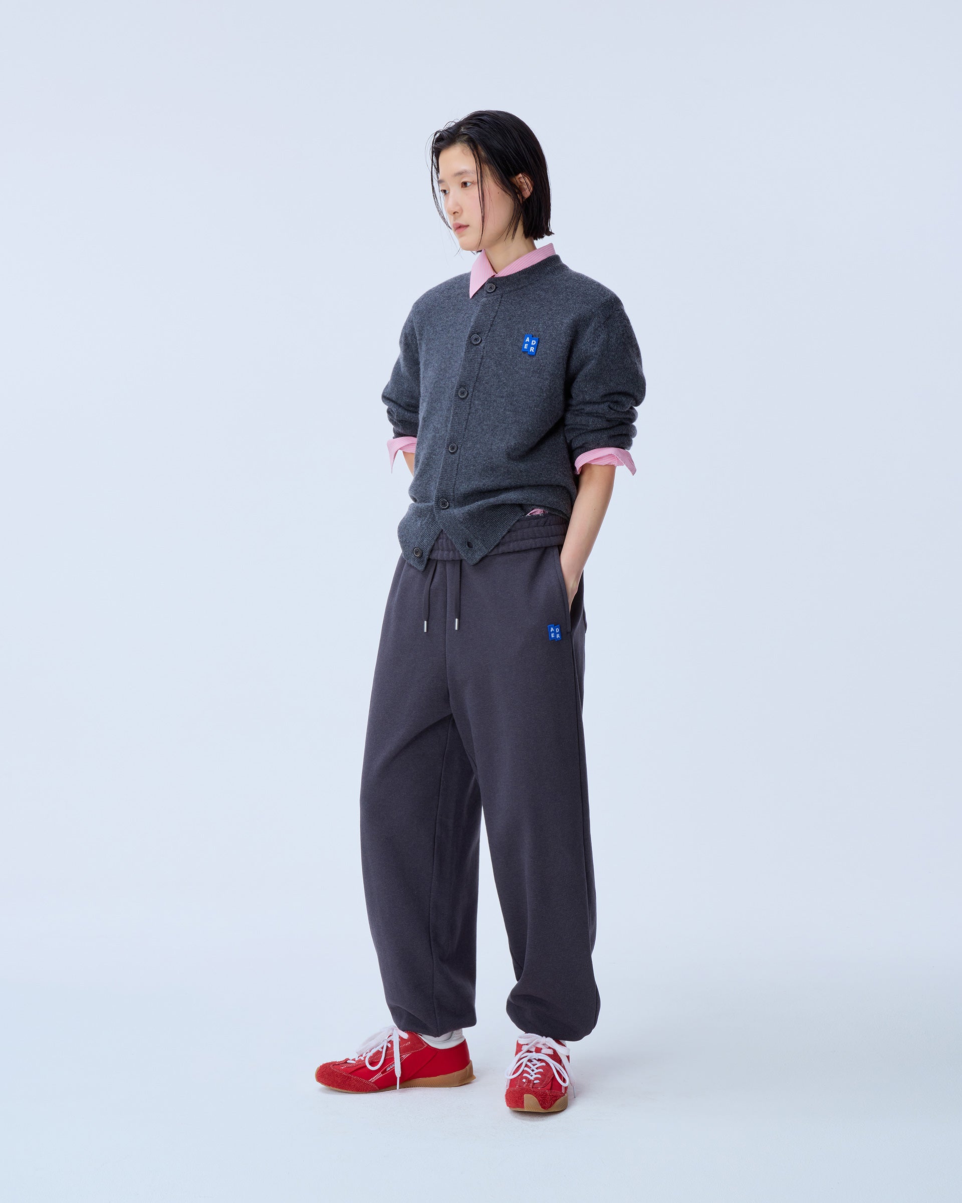 Ader Error - Sig; BL Tag cardigan 02 (Charcoal) product image 6 | TRAB K-Fashion Australia