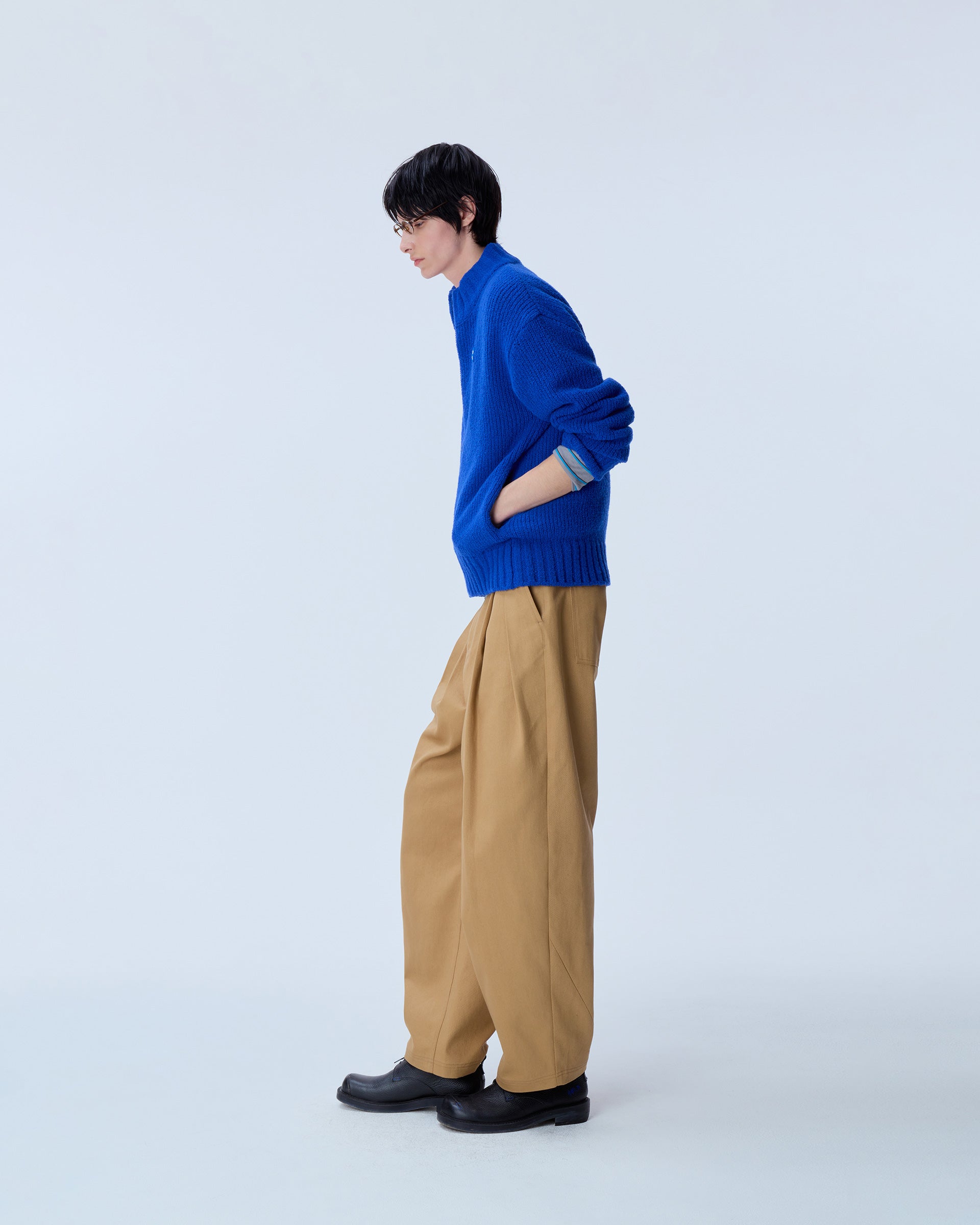 Ader Error - Sig; BL Tag knit zip-up 01 (Z-Blue) product image 10 | TRAB K-Fashion Australia