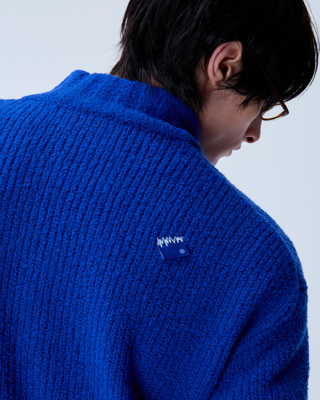 Ader Error - Sig; BL Tag knit zip-up 01 (Z-Blue) product image 13 | TRAB K-Fashion Australia