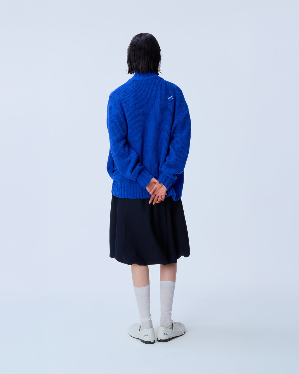 Ader Error - Sig; BL Tag knit zip-up 01 (Z-Blue) product image 3 | TRAB K-Fashion Australia