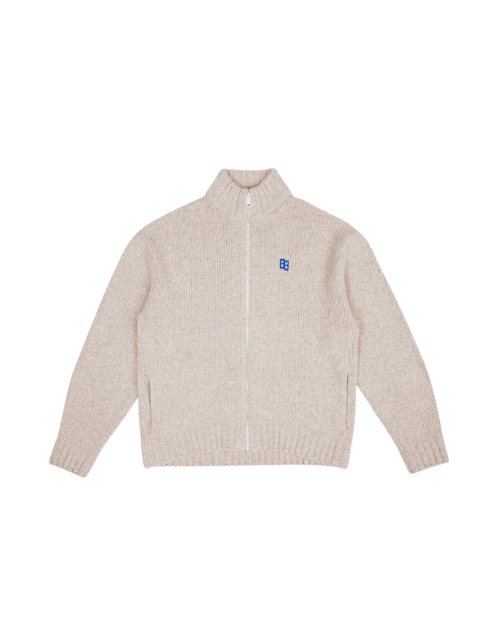 Ader Error - Sig; BL Tag knit zip-up 01 (Oatmeal) product image 7 | TRAB K-Fashion Australia