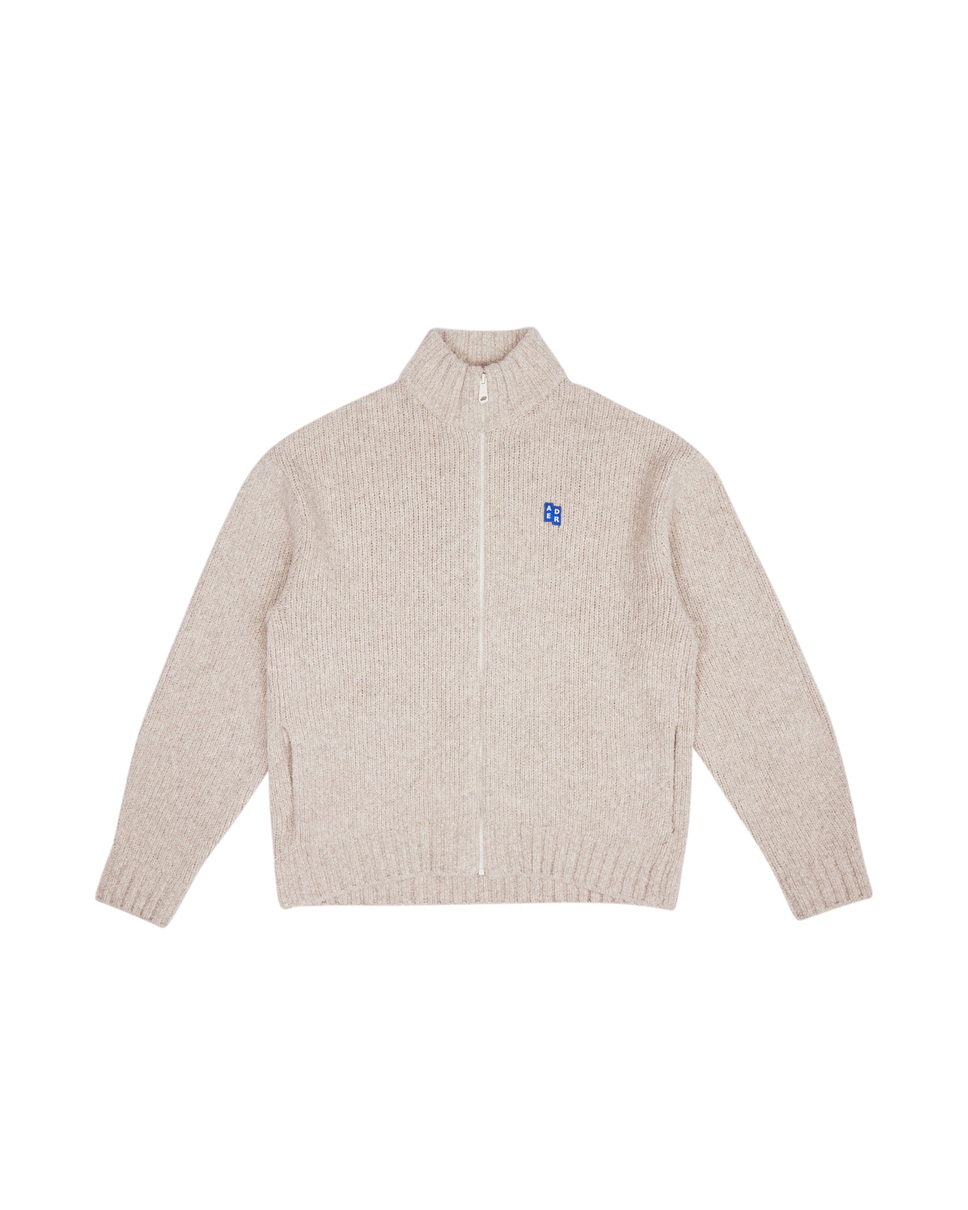 Ader Error - Sig; BL Tag knit zip-up 01 (Oatmeal) product image 7 | TRAB K-Fashion Australia