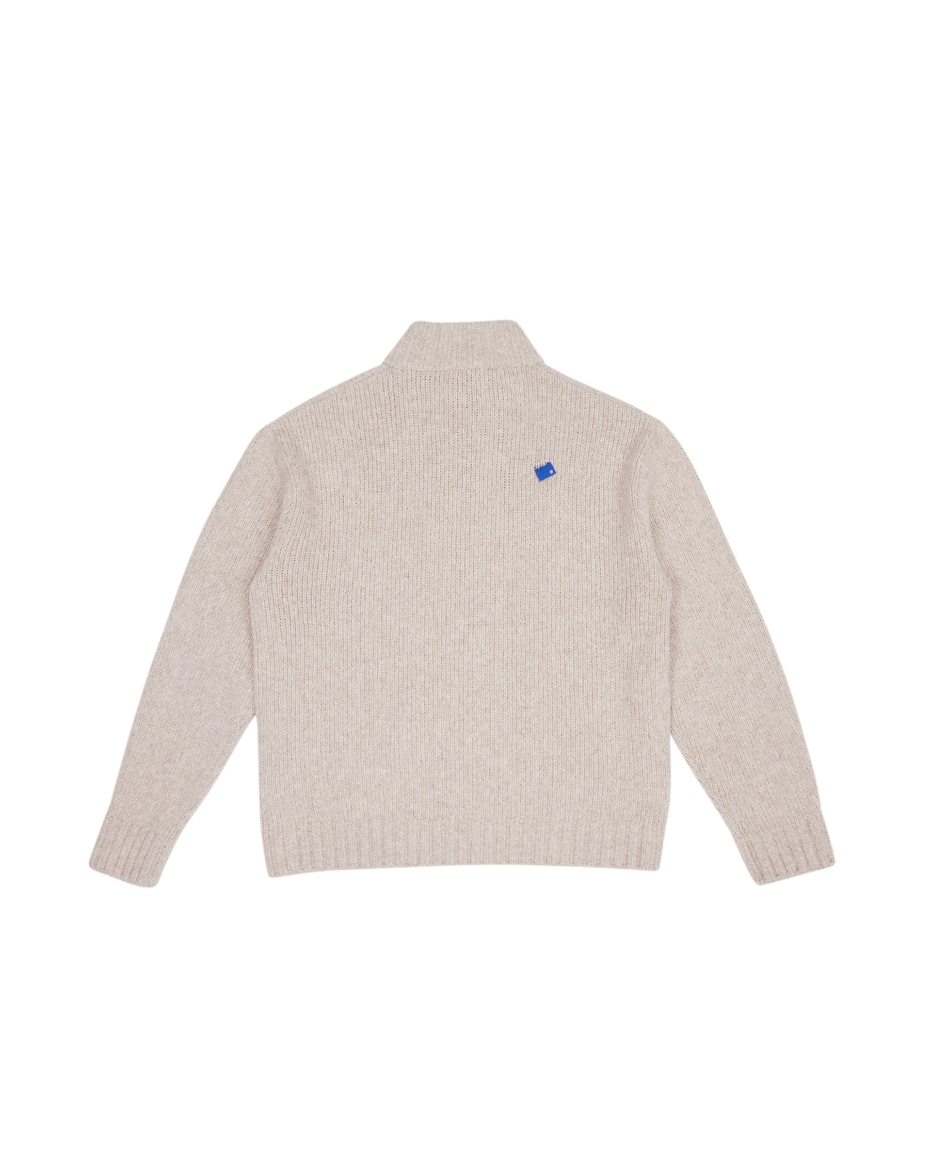 Ader Error - Sig; BL Tag knit zip-up 01 (Oatmeal) product image 8 | TRAB K-Fashion Australia