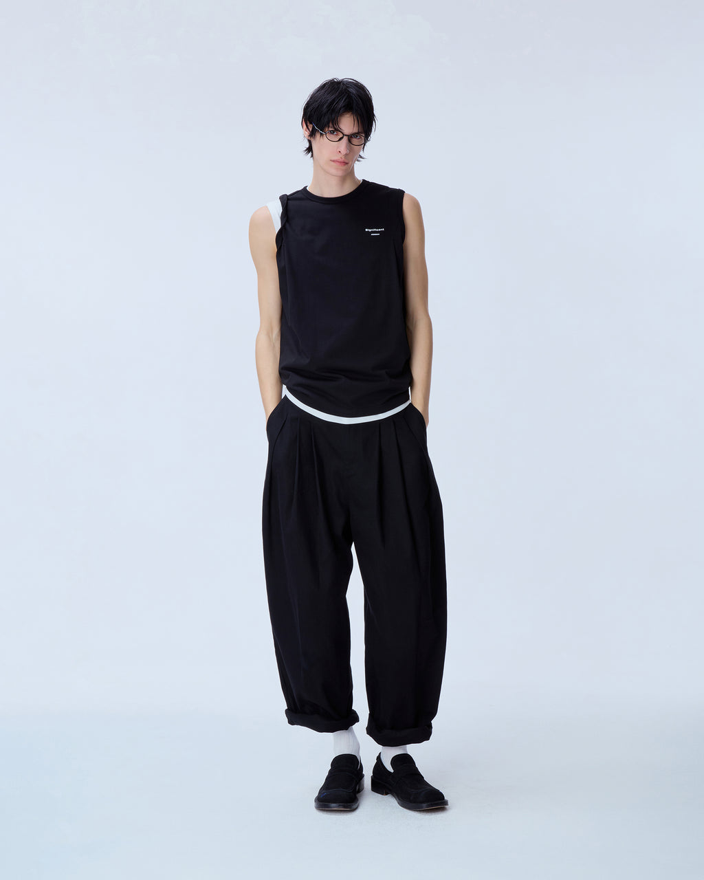 Ader Error - Sig; BL Tag sleeveless 02 (Noir) product image 12 | TRAB K-Fashion Australia