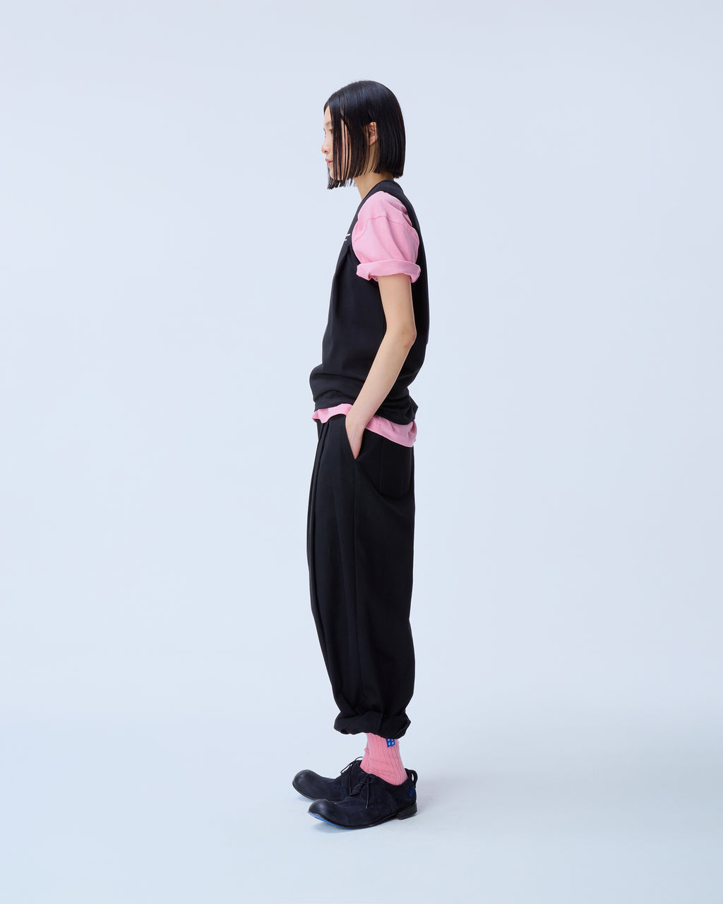 Ader Error - Sig; BL Tag sleeveless 02 (Noir) product image 2 | TRAB K-Fashion Australia
