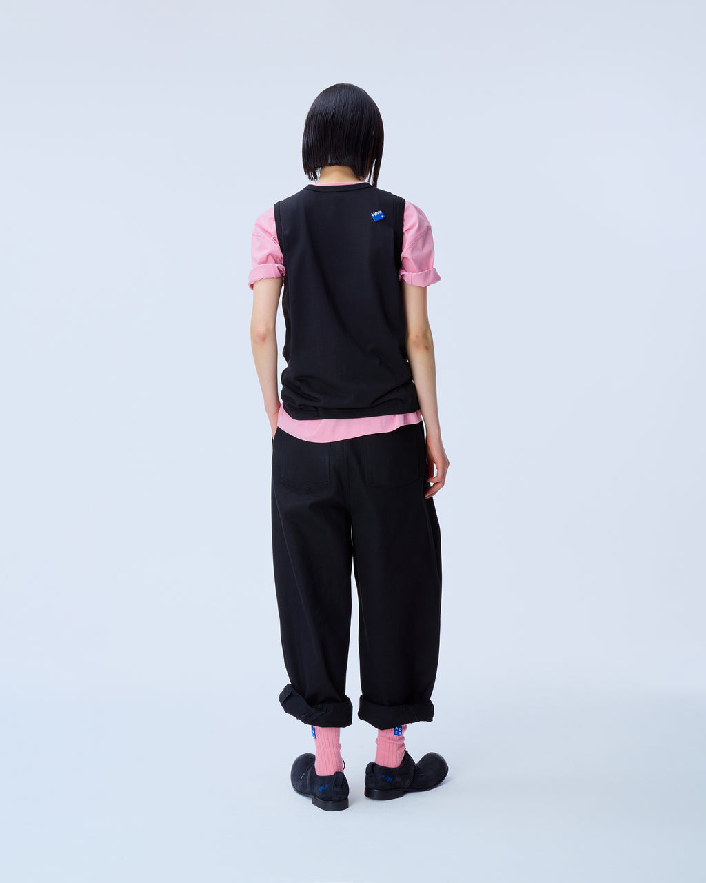 Ader Error - Sig; BL Tag sleeveless 02 (Noir) product image 3 | TRAB K-Fashion Australia