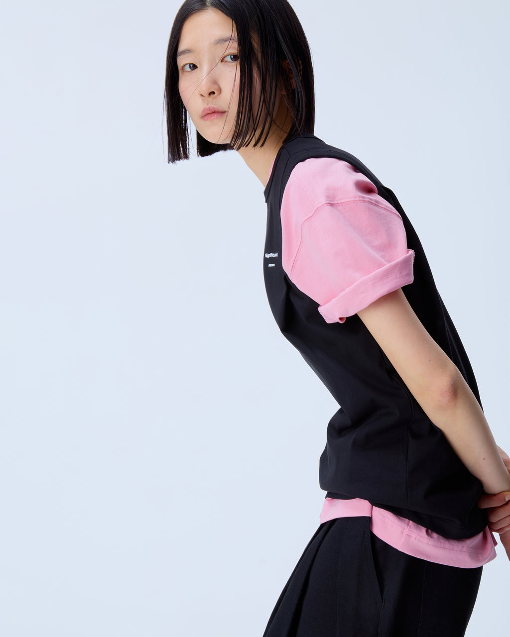 Ader Error - Sig; BL Tag sleeveless 02 (Noir) product image 4 | TRAB K-Fashion Australia