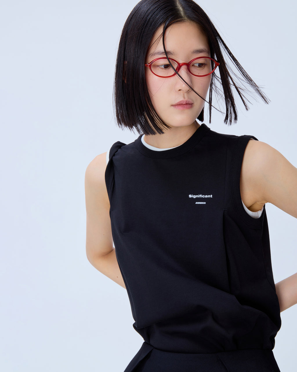 Ader Error - Sig; BL Tag sleeveless 02 (Noir) product image 9 | TRAB K-Fashion Australia