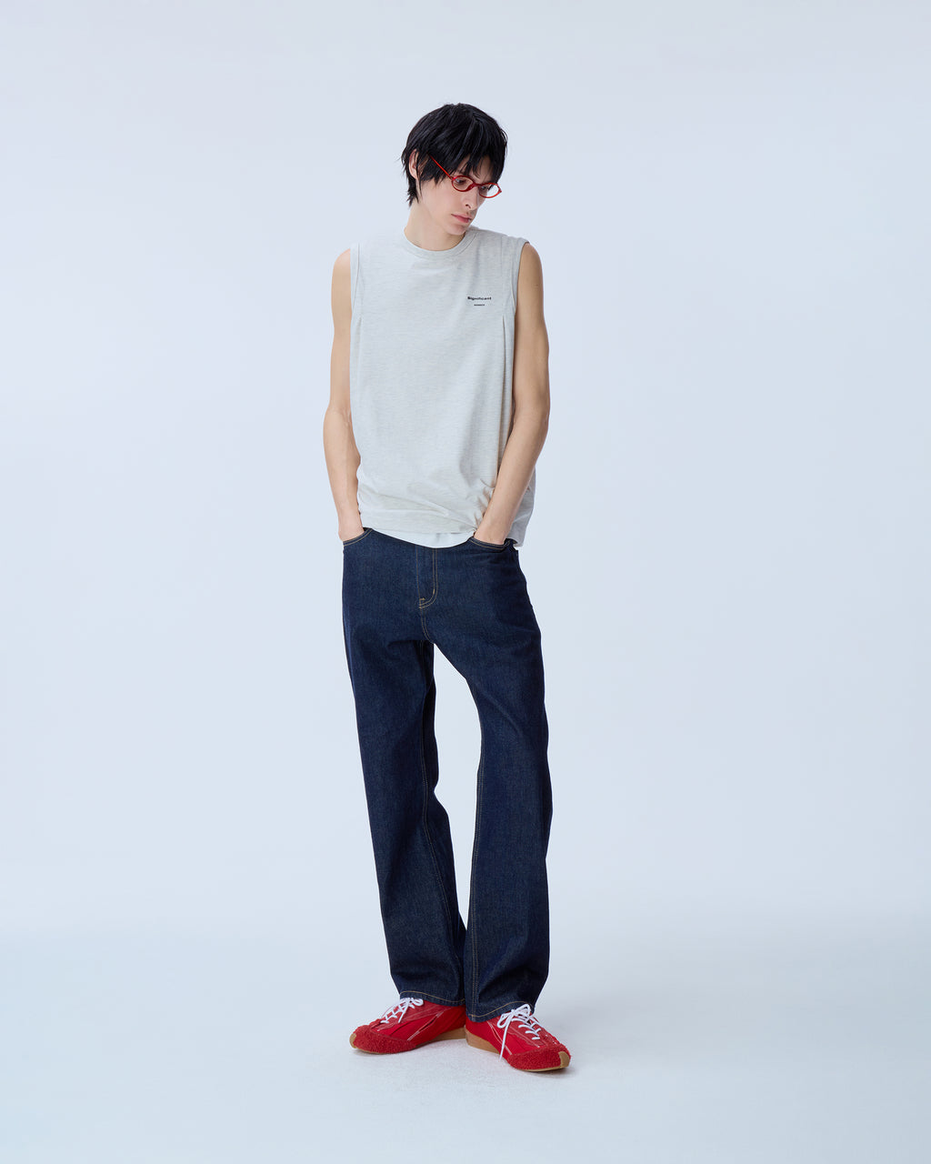Ader Error - Sig; BL Tag sleeveless 02 (Oatmeal) product image 13 | TRAB K-Fashion Australia