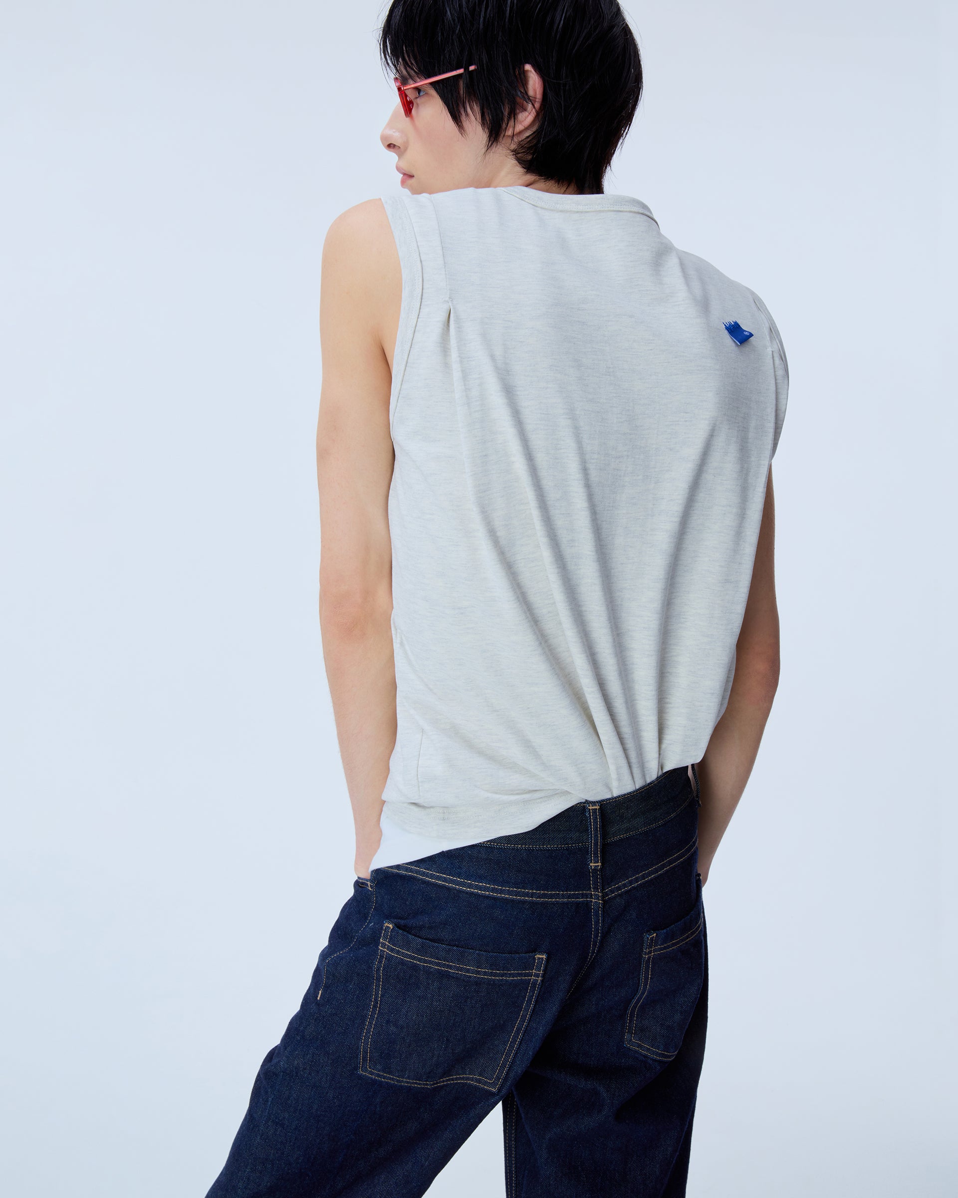 Ader Error - Sig; BL Tag sleeveless 02 (Oatmeal) product image 17 | TRAB K-Fashion Australia
