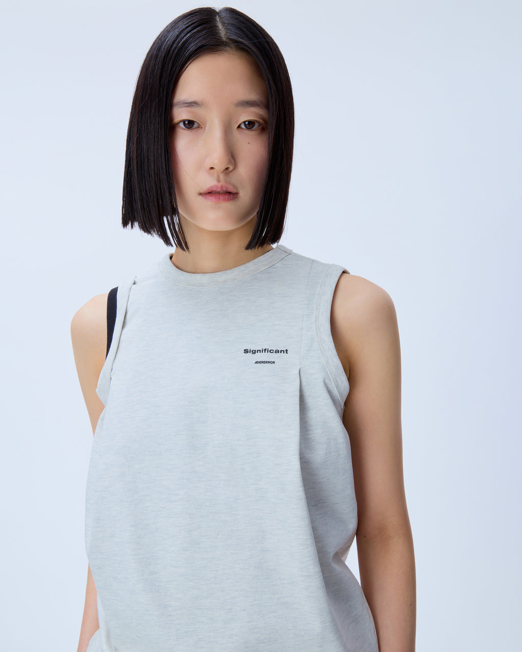 Ader Error - Sig; BL Tag sleeveless 02 (Oatmeal) product image 6 | TRAB K-Fashion Australia