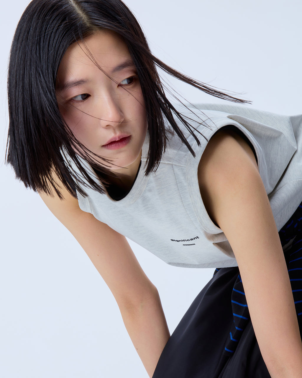 Ader Error - Sig; BL Tag sleeveless 02 (Oatmeal) product image 7 | TRAB K-Fashion Australia