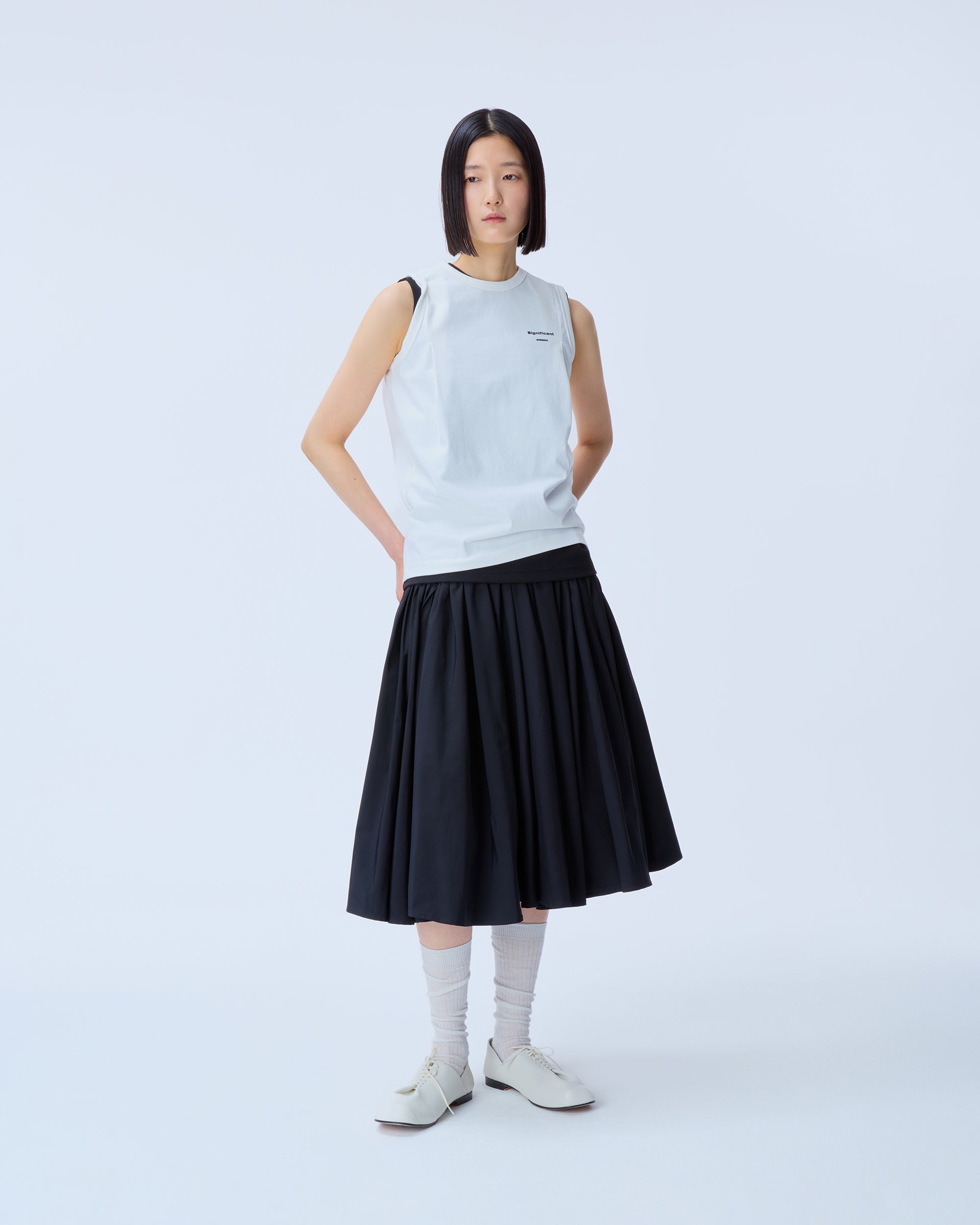Ader Error - Sig; BL Tag sleeveless 02 (Off White) product image 1 | TRAB K-Fashion Australia
