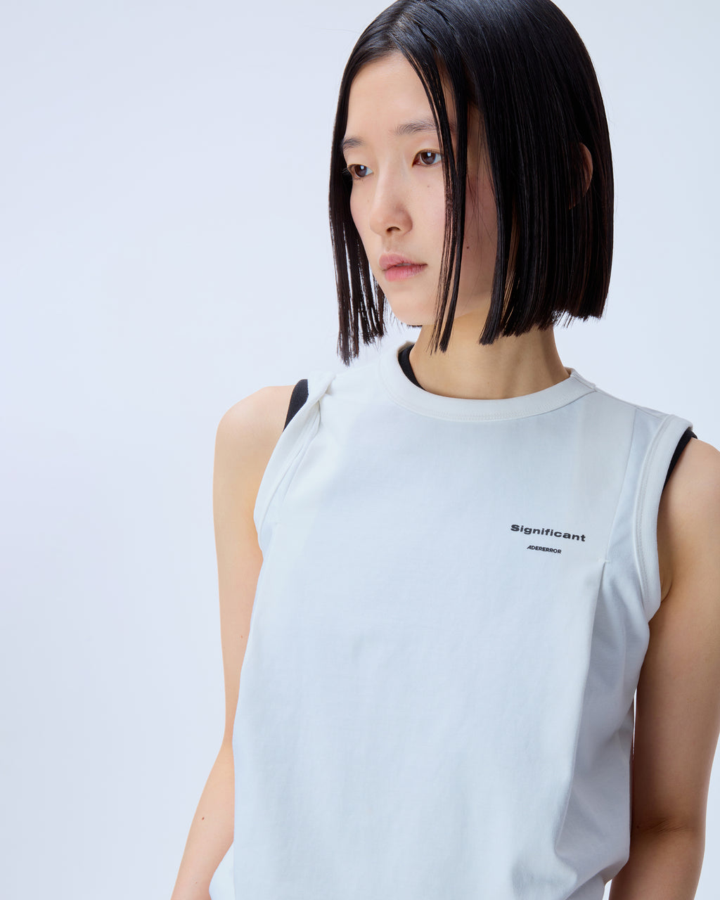 Ader Error - Sig; BL Tag sleeveless 02 (Off White) product image 4 | TRAB K-Fashion Australia