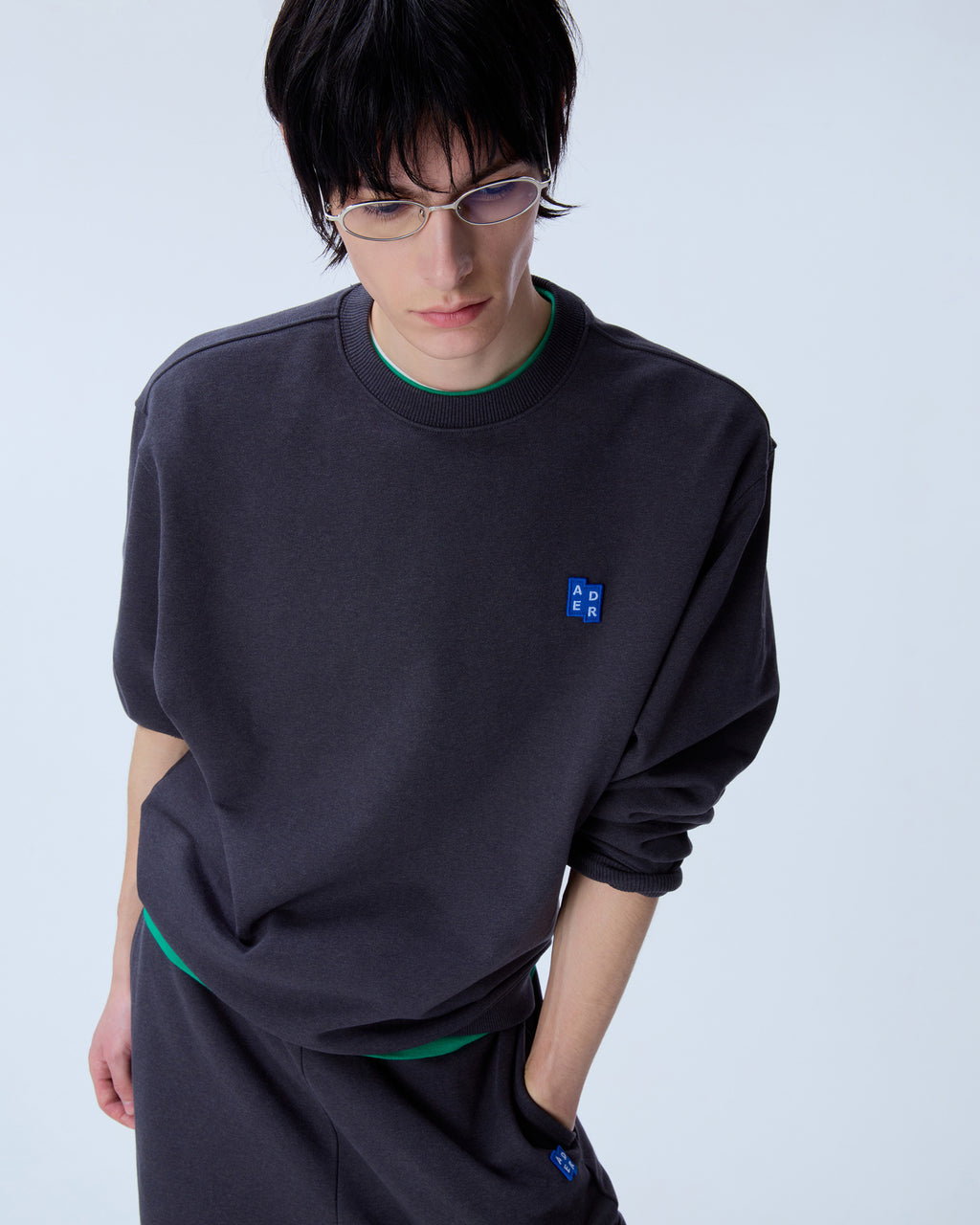 Ader Error - Sig; BL Tag sweatshirt 01 (Charcoal) product image 14 | TRAB K-Fashion Australia