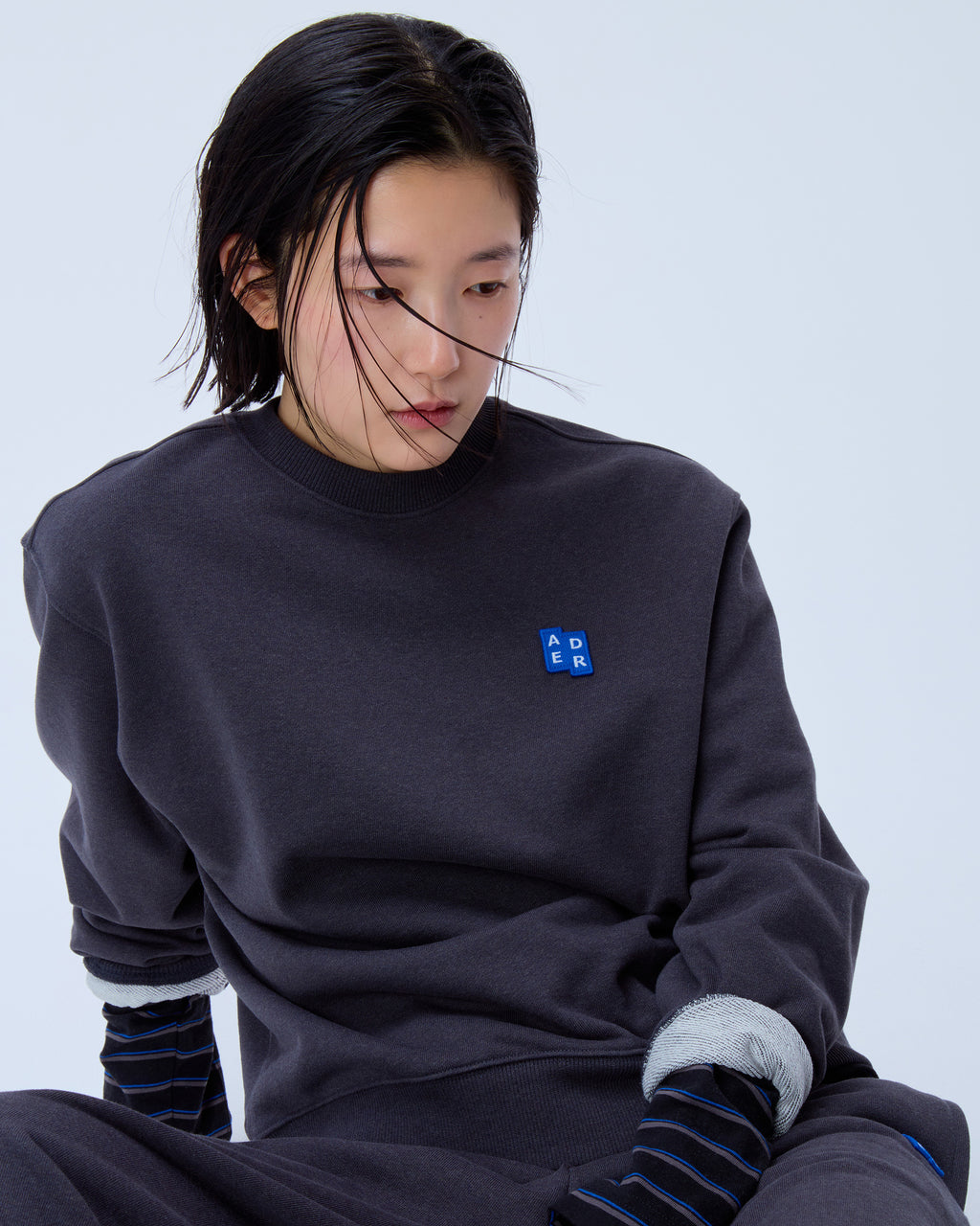 Ader Error - Sig; BL Tag sweatshirt 01 (Charcoal) product image 9 | TRAB K-Fashion Australia