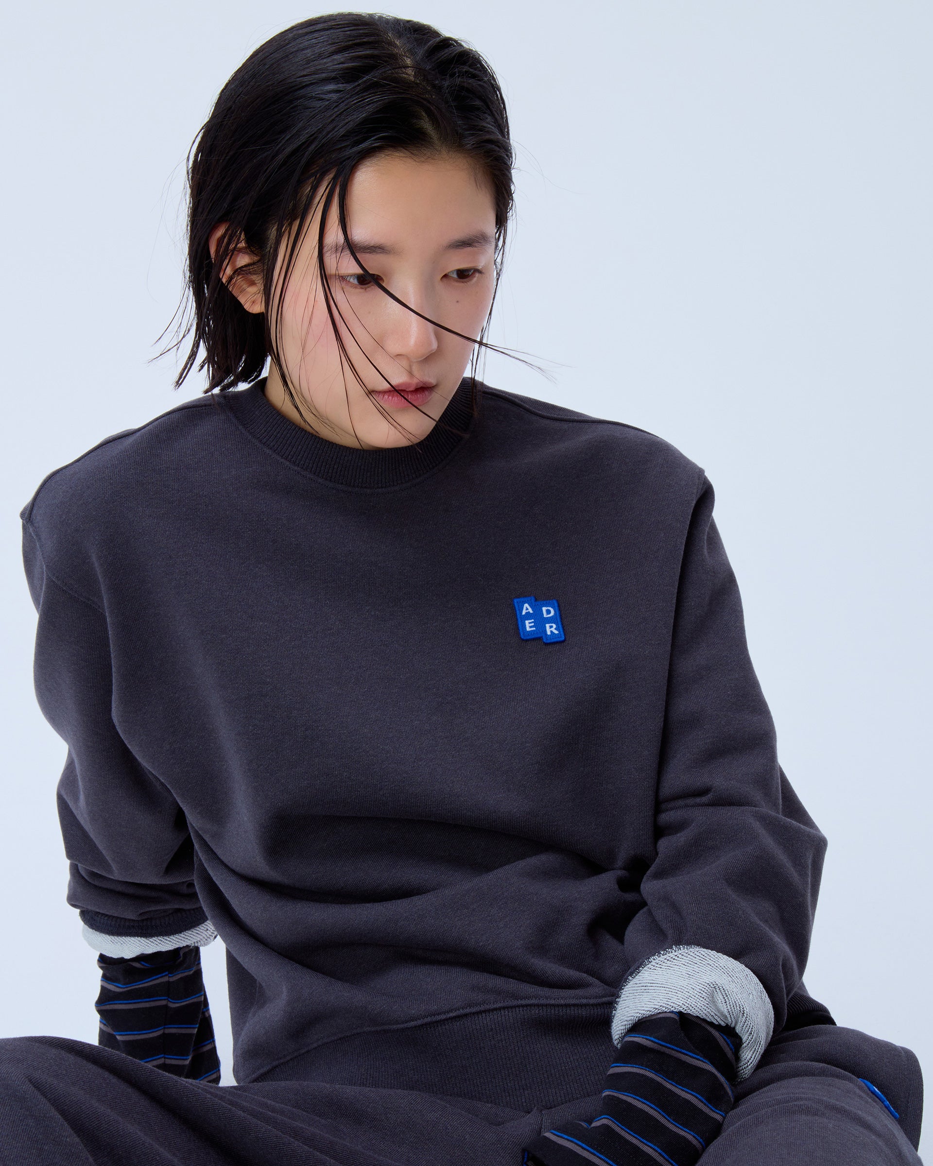 Ader Error - Sig; BL Tag sweatshirt 01 (Charcoal) product image 9 | TRAB K-Fashion Australia