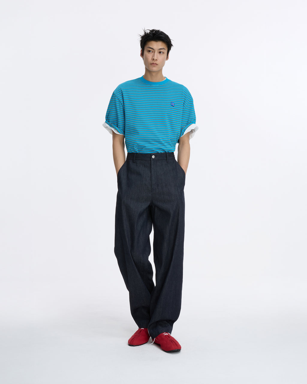 Ader Error - Sig; BL Tag t-shirt 12 (Cerulean Blue) product image 1 | TRAB K-Fashion Australia