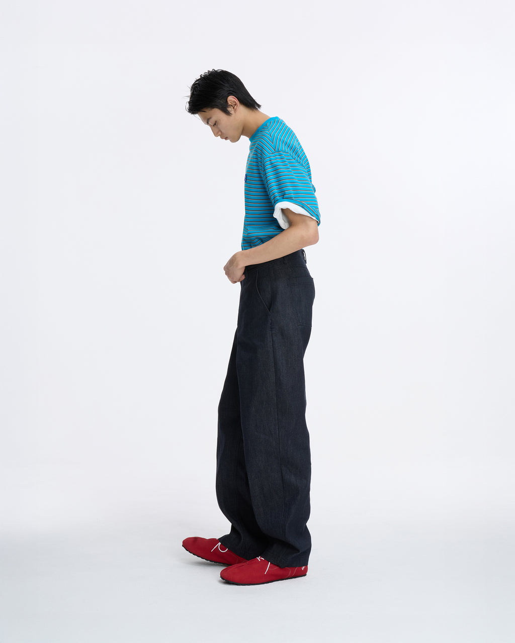 Ader Error - Sig; BL Tag t-shirt 12 (Cerulean Blue) product image 2 | TRAB K-Fashion Australia
