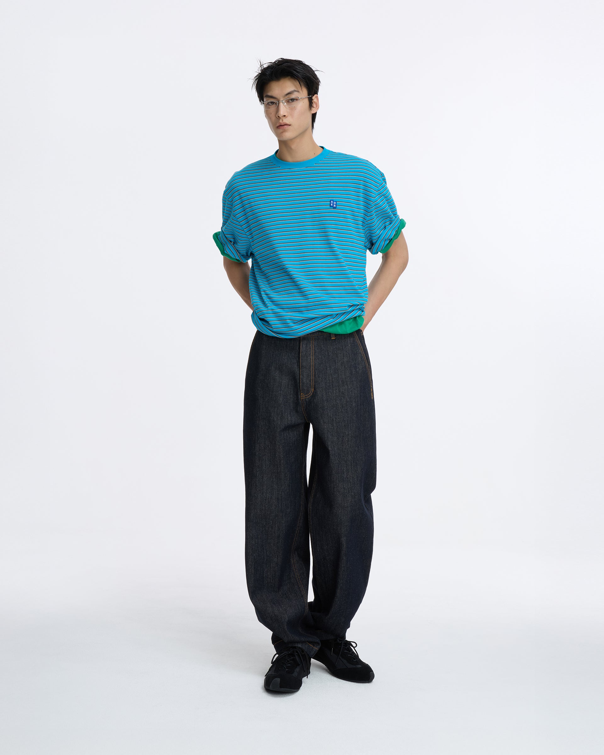 Ader Error - Sig; BL Tag t-shirt 12 (Cerulean Blue) product image 6 | TRAB K-Fashion Australia