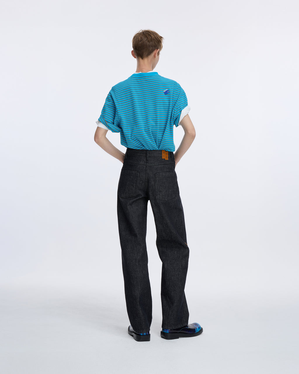 Ader Error - Sig; BL Tag t-shirt 12 (Cerulean Blue) product image 13 | TRAB K-Fashion Australia