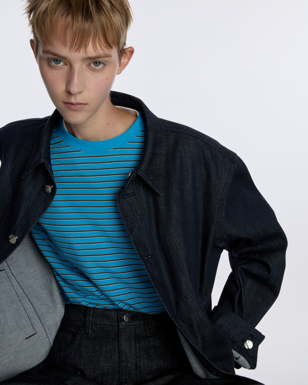 Ader Error - Sig; BL Tag t-shirt 12 (Cerulean Blue) product image 14 | TRAB K-Fashion Australia