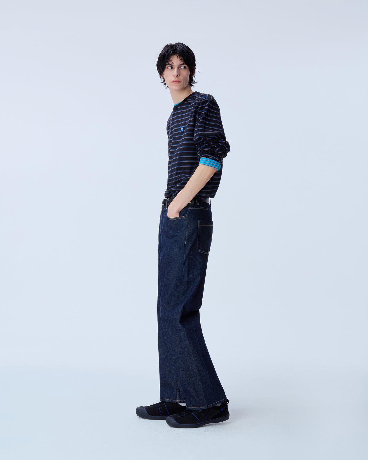 Ader Error - Sig; BL Tag LS t-shirt 02 (Noir) product image 2 | TRAB K-Fashion Australia