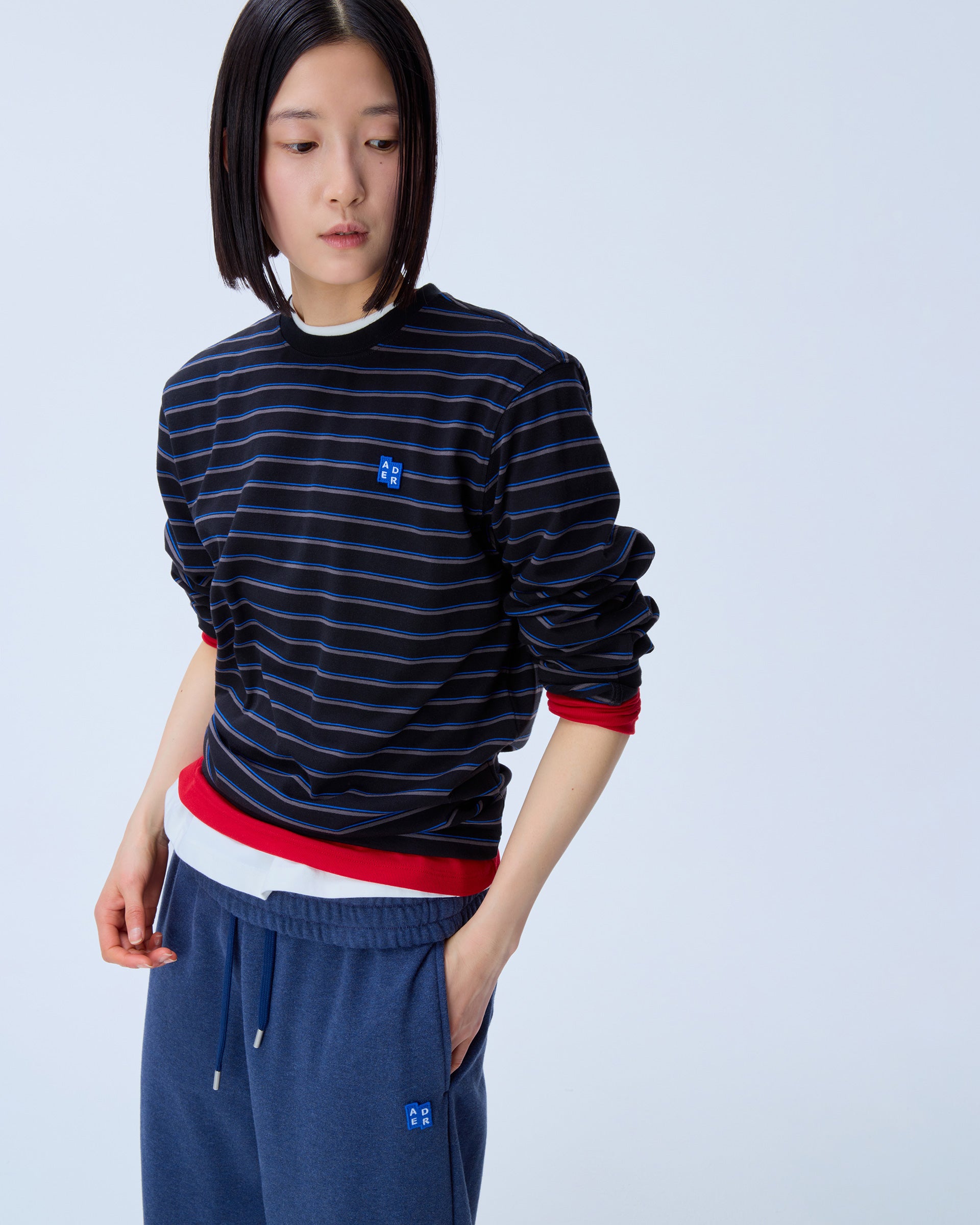 Ader Error - Sig; BL Tag LS t-shirt 02 (Noir) product image 4 | TRAB K-Fashion Australia