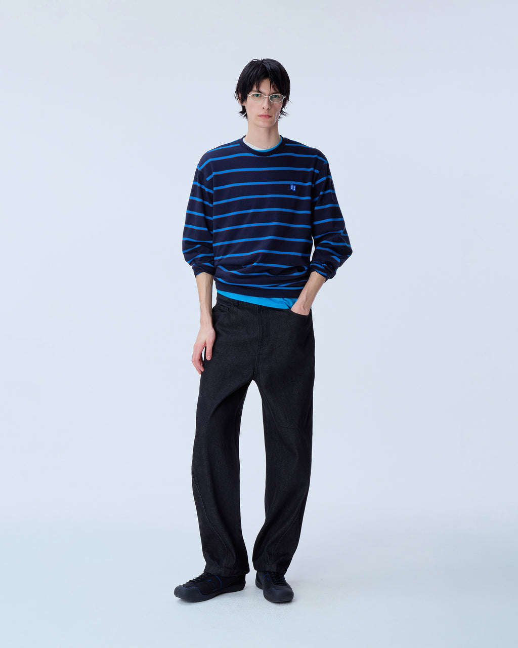 Ader Error - Sig; BL Tag LS t-shirt 03 (Navy) product image 8 | TRAB K-Fashion Australia