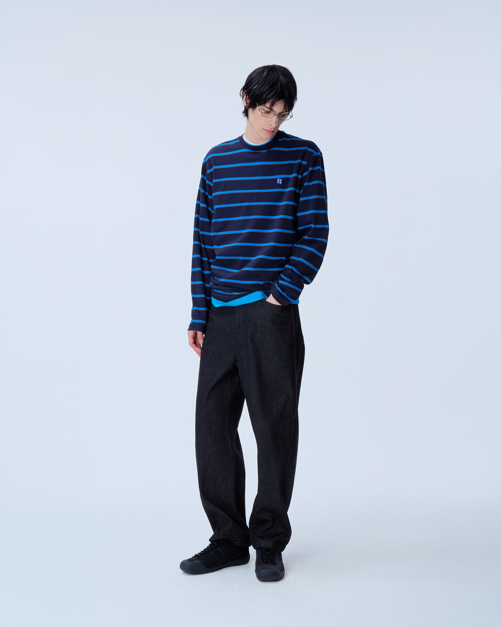 Ader Error - Sig; BL Tag LS t-shirt 03 (Navy) product image 9 | TRAB K-Fashion Australia
