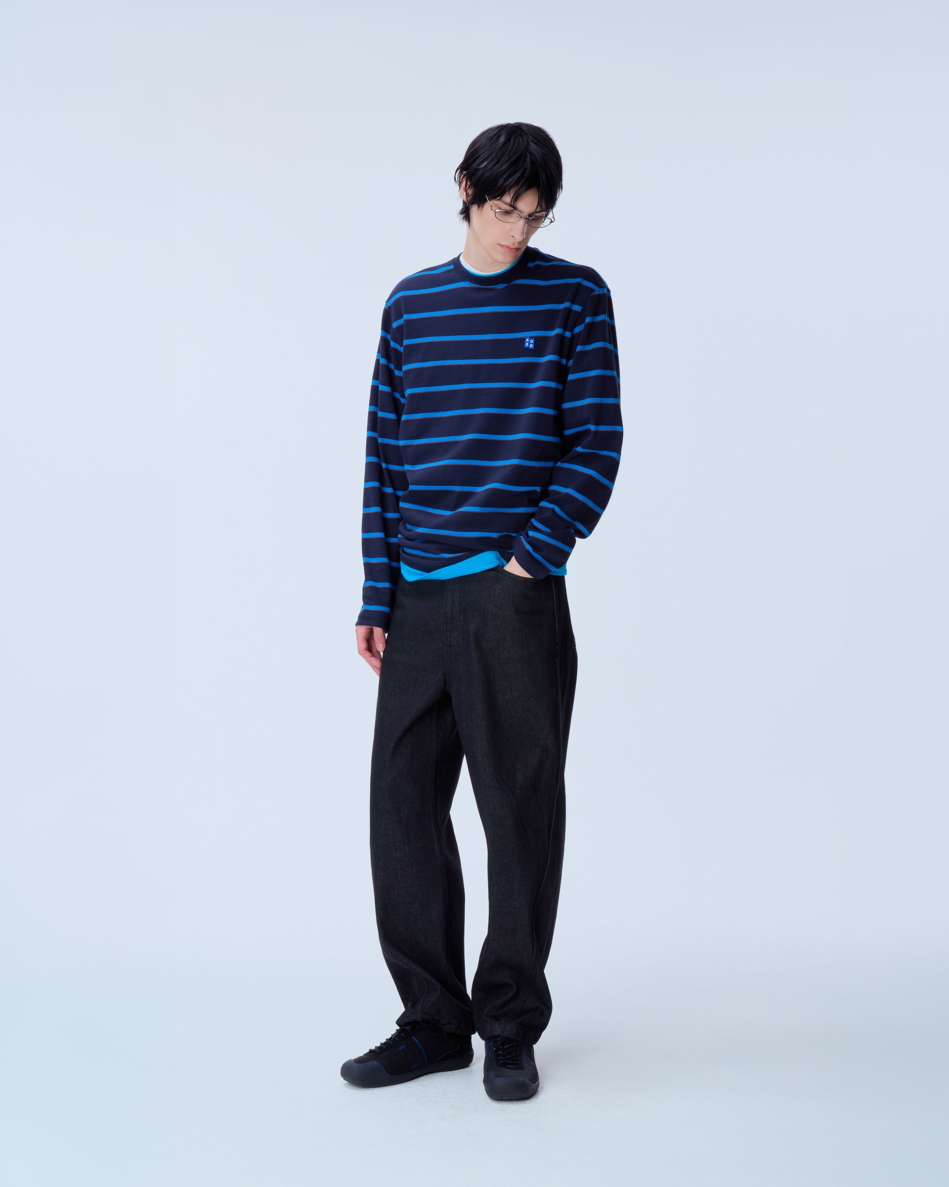Ader Error - Sig; BL Tag LS t-shirt 03 (Navy) product image 9 | TRAB K-Fashion Australia