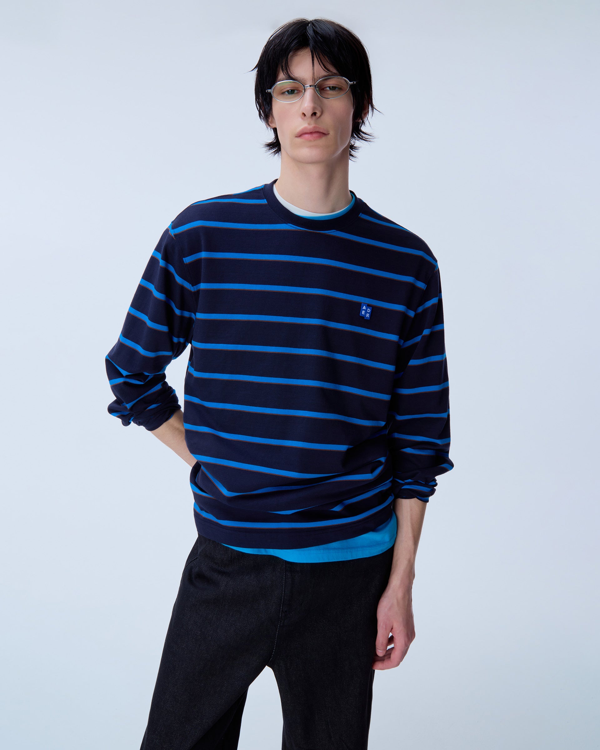Ader Error - Sig; BL Tag LS t-shirt 03 (Navy) product image 12 | TRAB K-Fashion Australia