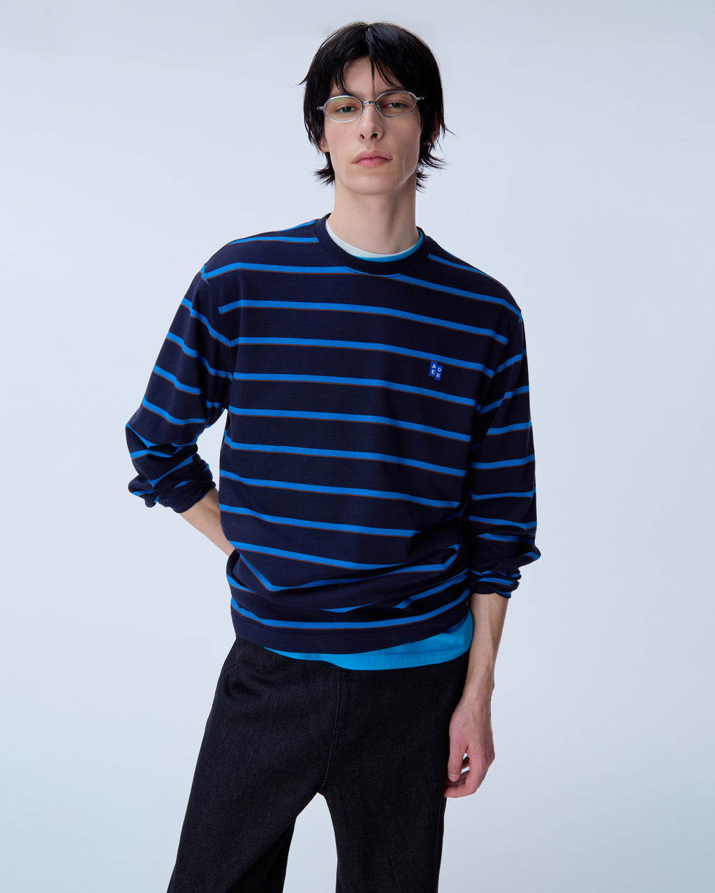 Ader Error - Sig; BL Tag LS t-shirt 03 (Navy) product image 12 | TRAB K-Fashion Australia