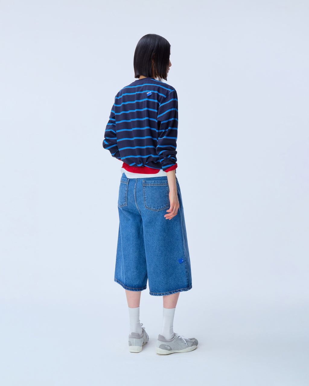 Ader Error - Sig; BL Tag LS t-shirt 03 (Navy) product image 3 | TRAB K-Fashion Australia