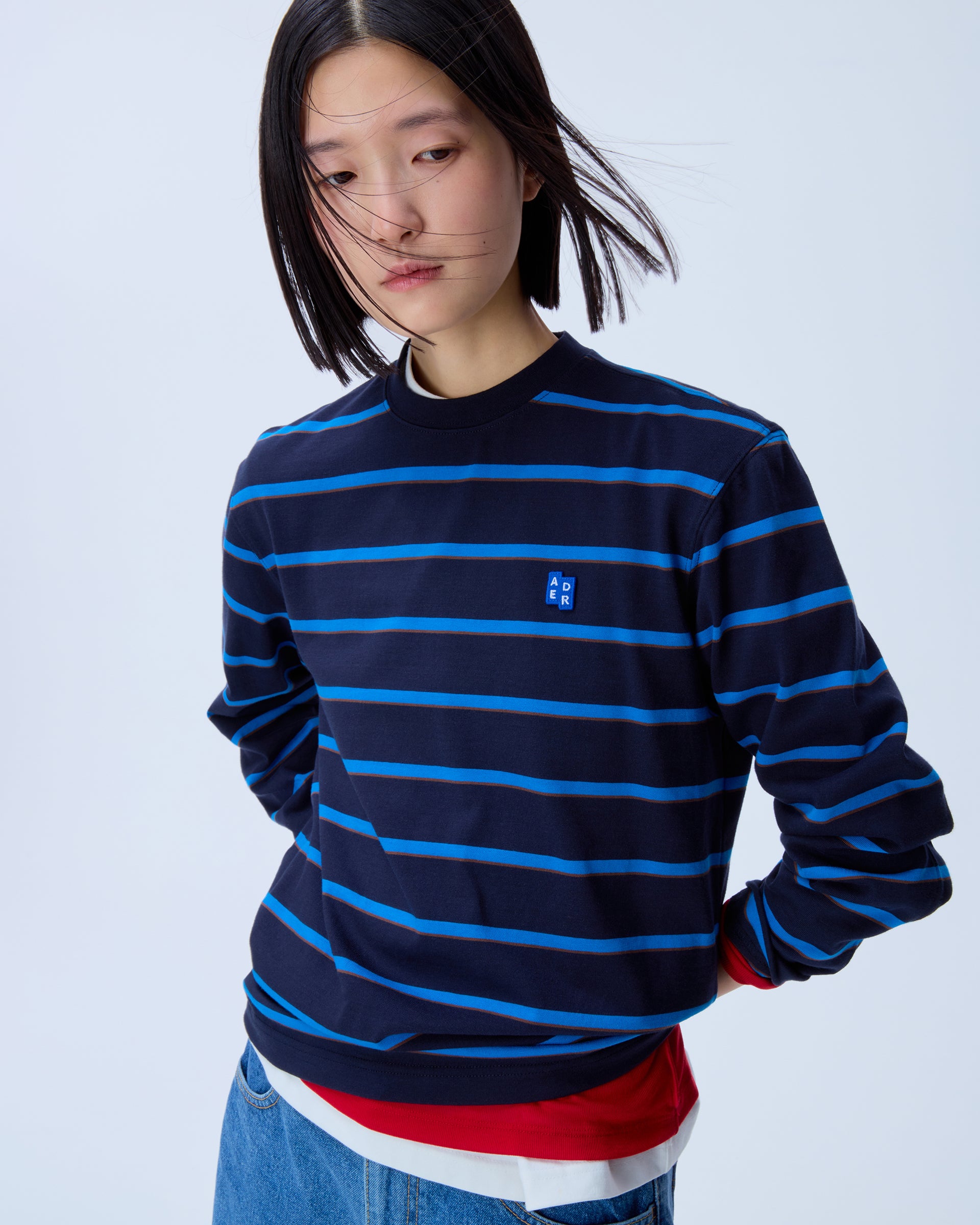 Ader Error - Sig; BL Tag LS t-shirt 03 (Navy) product image 5 | TRAB K-Fashion Australia