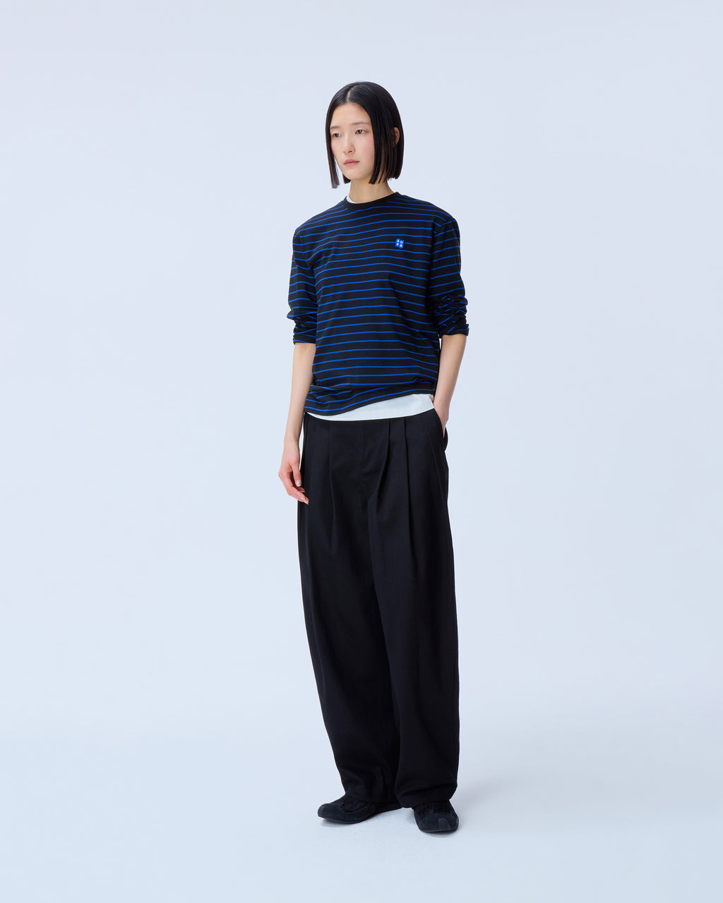 Ader Error - Sig; BL Tag LS t-shirt 04 (Noir) product image 1 | TRAB K-Fashion Australia