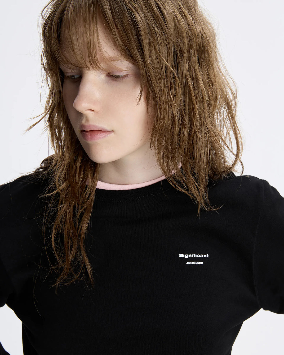 Ader Error - Sig; BL Tag W LS T-Shirt 01 (Noir) product image 3 | TRAB K-Fashion Australia