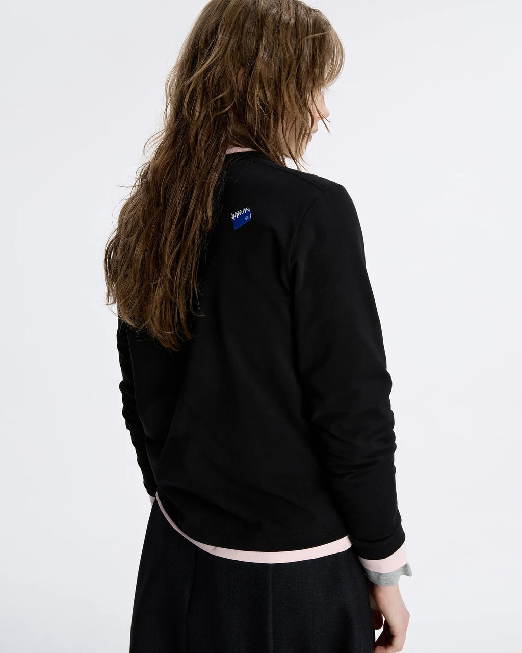 Ader Error - Sig; BL Tag W LS T-Shirt 01 (Noir) product image 4 | TRAB K-Fashion Australia