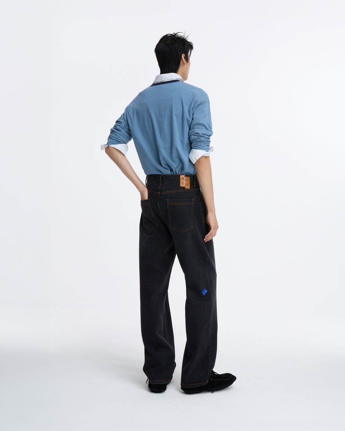 Ader Error - Sig; SV Tag jeans 01 (Noir) product image 2 | TRAB K-Fashion Australia