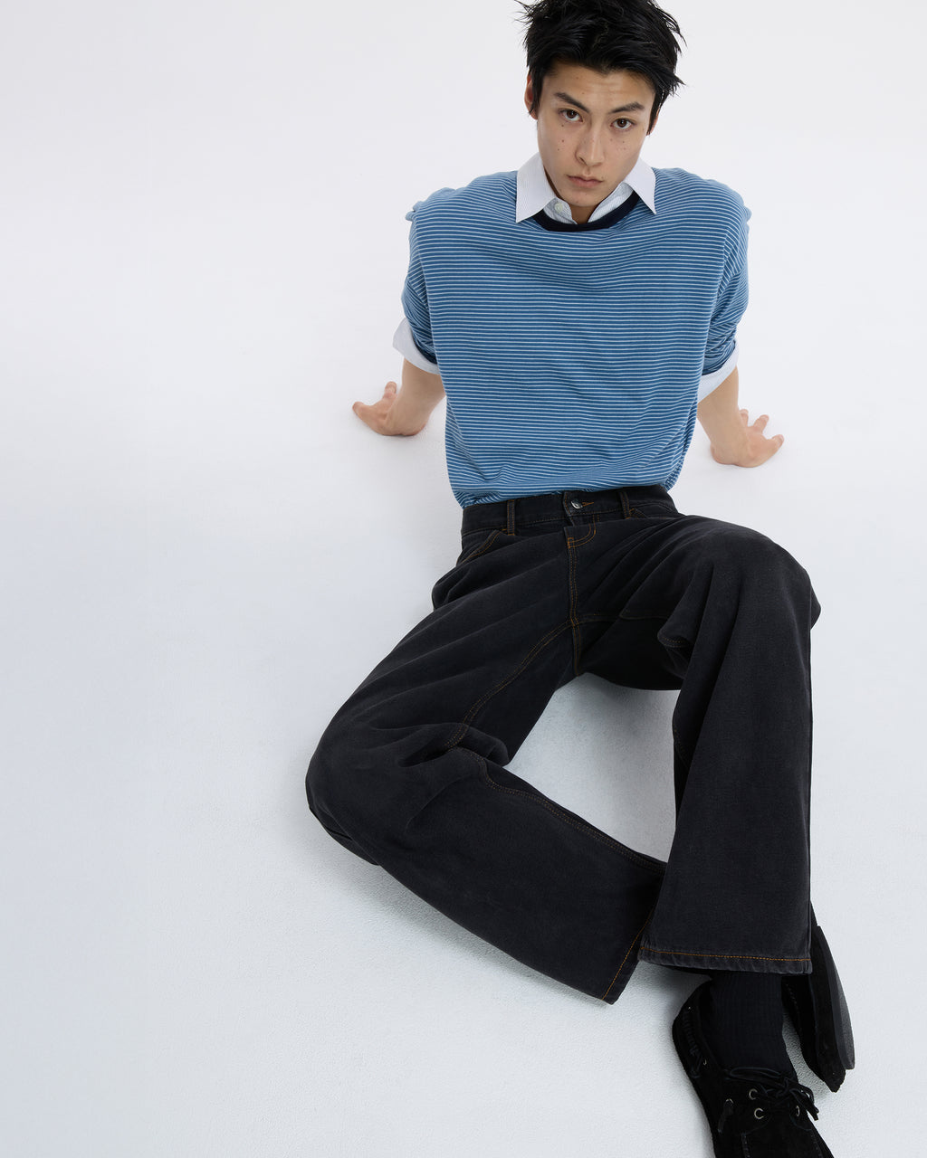 Ader Error - Sig; SV Tag jeans 01 (Noir) product image 3 | TRAB K-Fashion Australia