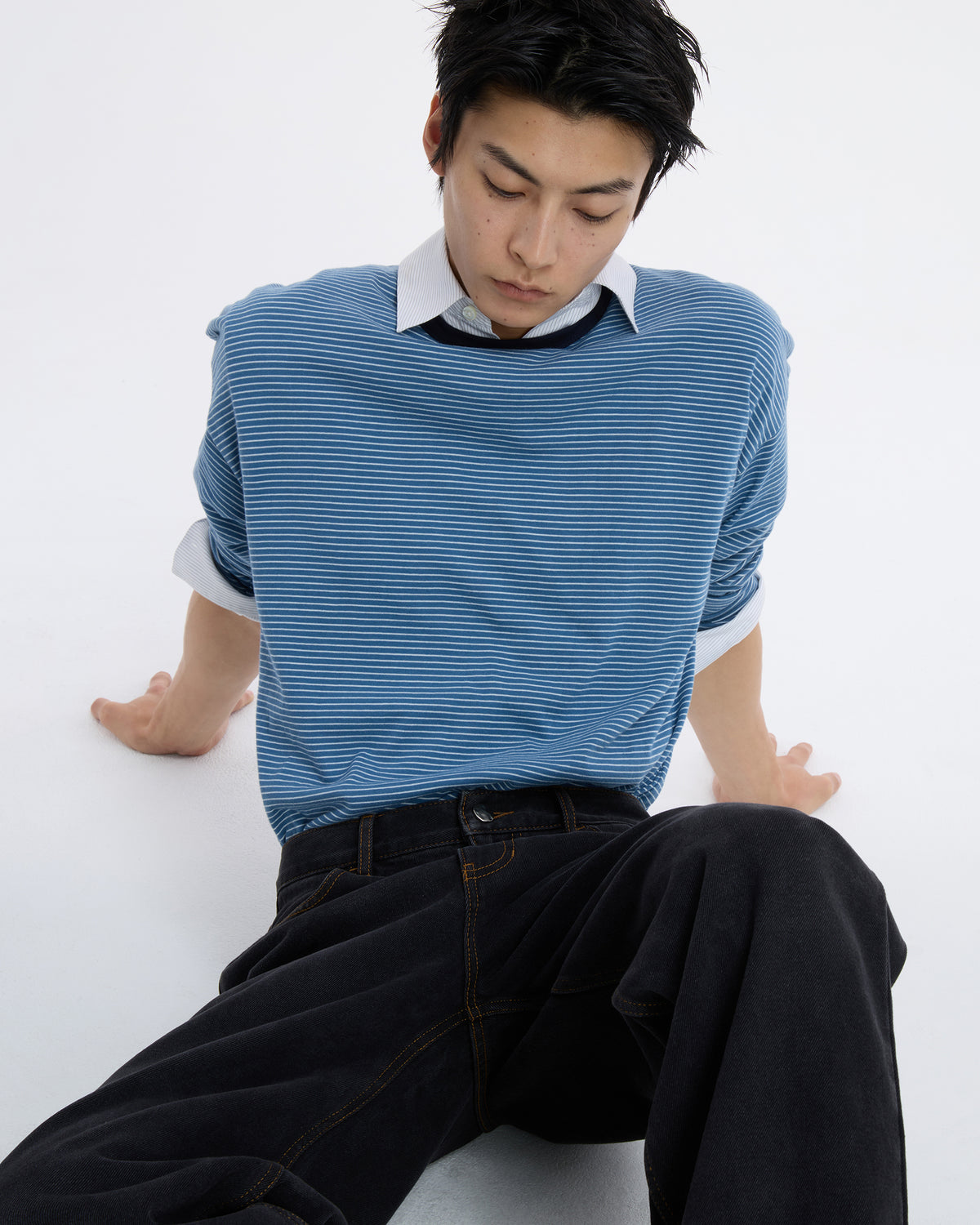 Ader Error - Sig; SV Tag jeans 01 (Noir) product image 4 | TRAB K-Fashion Australia