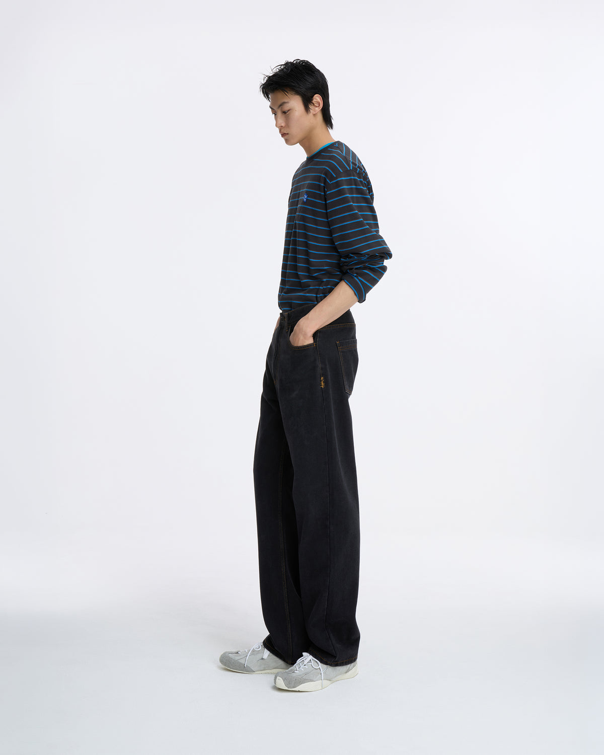 Ader Error - Sig; SV Tag jeans 01 (Noir) product image 6 | TRAB K-Fashion Australia