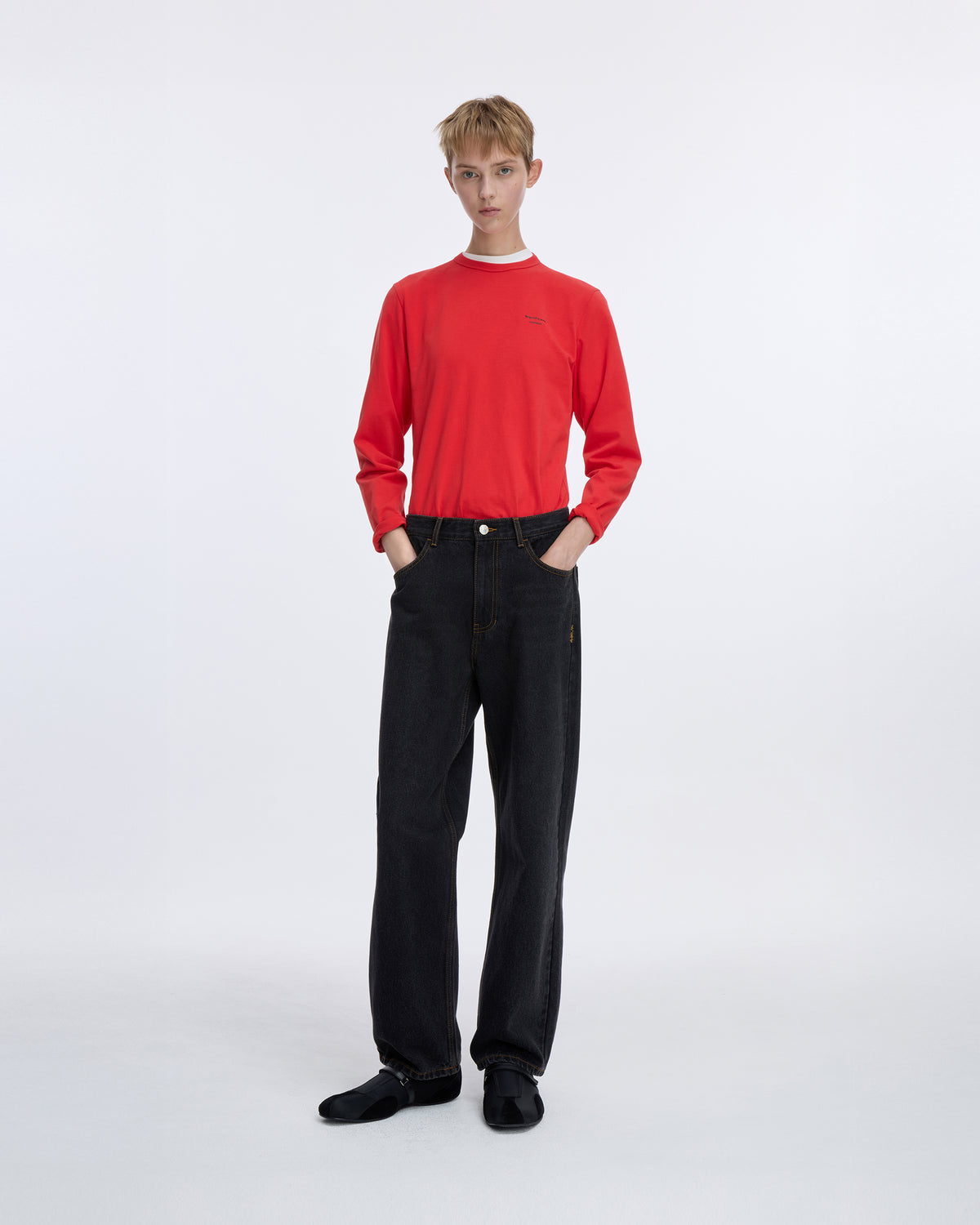 Ader Error - Sig; SV Tag jeans 01 (Noir) product image 8 | TRAB K-Fashion Australia