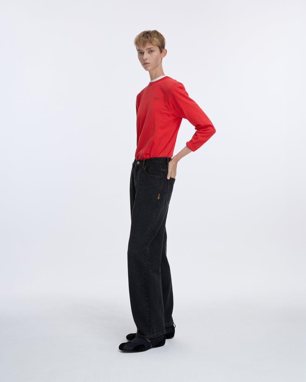 Ader Error - Sig; SV Tag jeans 01 (Noir) product image 9 | TRAB K-Fashion Australia
