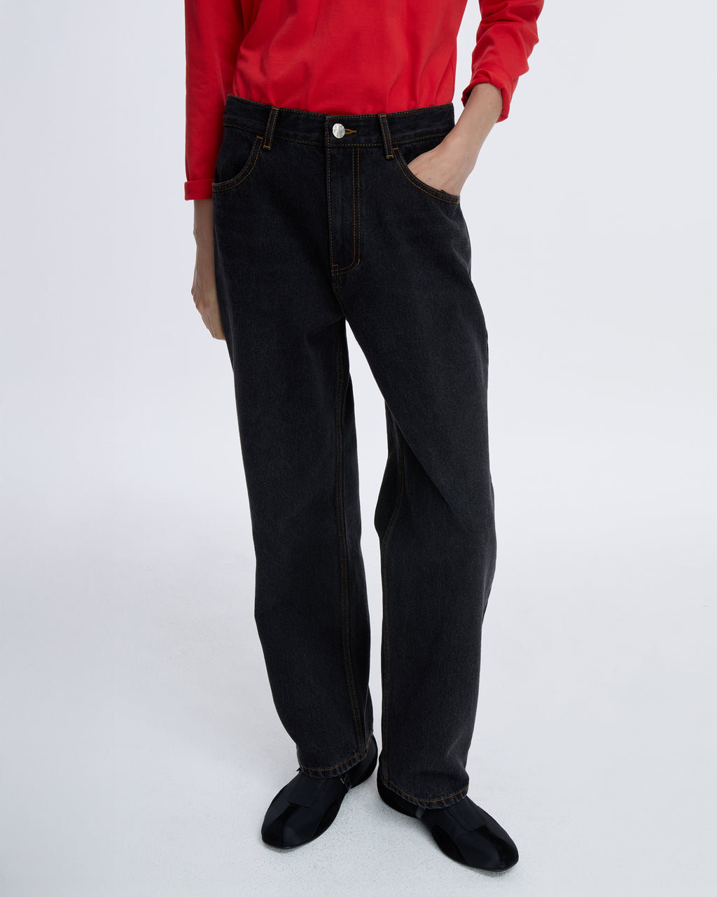 Ader Error - Sig; SV Tag jeans 01 (Noir) product image 12 | TRAB K-Fashion Australia