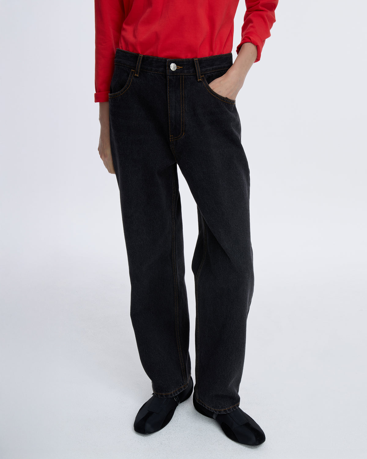 Ader Error - Sig; SV Tag jeans 01 (Noir) product image 12 | TRAB K-Fashion Australia