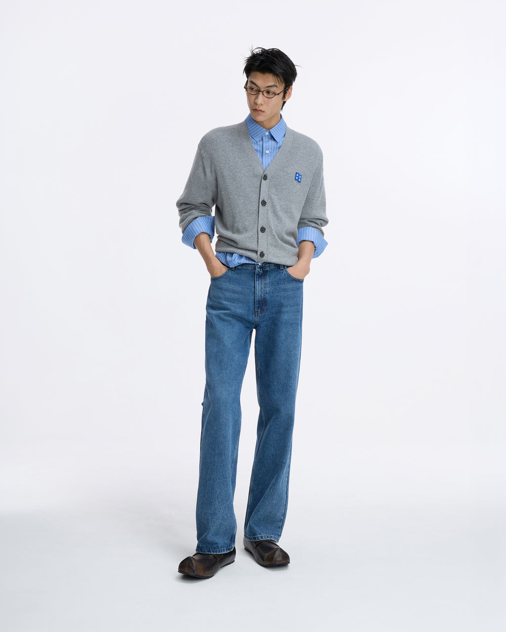 Ader Error - Sig; SV Tag jeans 01 (Blue) product image 1 | TRAB K-Fashion Australia